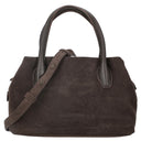 Les Visionnaires Sophie Petite Cozy Scarf - Henkeltasche 25 cm (dark brown)