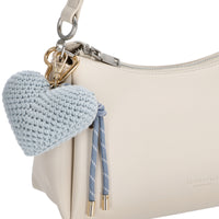Seidenfelt Crocket Heart Charm - Anhänger (sea salt blue) - Ansicht 2