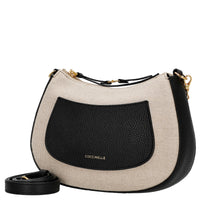 Coccinelle C-Easy Canvas - Shoulder Bag 22 cm (natural/noir)