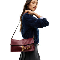 Tommy Hilfiger Crest Leather Conv. Shoulder Bag - Sac bandoulière (oxblood)