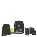 Lässig School Set Boxy Unique - Schulranzen Set 7tlg. (Black)