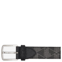 Lacoste The Blend Geschenkset - Kreditkartenetui und Gürtel (monogram noir gris, 90 cm)