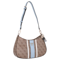 Guess Noelle II Top Zip - Schultertasche 29 cm (latte logo/light blue) - Ansicht 5