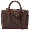 Buckle & Seam Everett - Aktentasche 16" 38 cm (brown/blu)