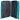 D&N Travel Line 4200 - 4 - Rollen Trolley - Set 3tlg (petrol) - Markenkoffer