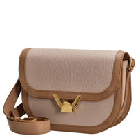 Coccinelle Dew Bicolor - Crossbody Bag 22 cm (rosette/blanco)