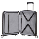 American Tourister Soundbox - 4 - Rollen - Kabinentrolley 55 cm erw. (schwarz) - Markenkoffer