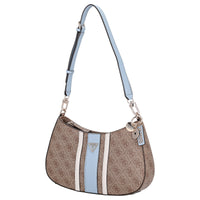 Guess Noelle II Top Zip - Schultertasche 29 cm (latte logo/light blue)