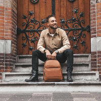 The Chesterfield Brand Austin - Rucksack 15" 39 cm (cognac) - Ansicht 5