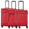 Travelite Chios - 4-Rollen-Trolley Set 3tlg. (rot)