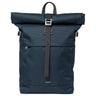 Sandqvist Icon Rolltop - Rucksack M 14" 60 cm (navy with black leather)