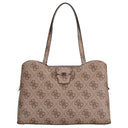 Guess Janie Logo Tote - Shopper 46 cm (latte logo)