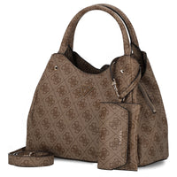 Guess Lorella Logo SM Tote - Henkeltasche 26 cm (latte logo)