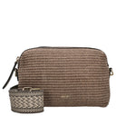 abro Kaia Raffia - Umhängetasche 21 cm (siena)