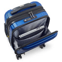 Delsey Paris Shadow 5.0 - 4-Rollen-Kabinentrolley mit Vortasche S 55 cm erw. USB (blau) - Ansicht 6