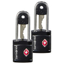 Samsonite Travel Safe Key Lock TSA 2tlg. Schlüssel - Schloss (schwarz)