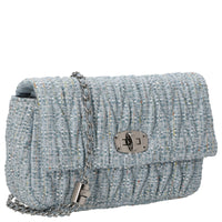 Seidenfelt Floro - Umhängetasche 24 cm (sea blue) - Ansicht 5