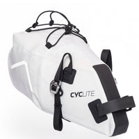 CYCLITE Saddle Bag Small 8 - Saddle Bag (Bikepacking) 38 cm (Color: light grey)