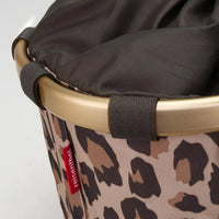 KLICKfix reisenthel Bikebasket 15 - Lenkerkorb 35 cm (leo macchiato)