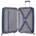American Tourister Soundbox - 4 - Rollen - Trolley 77 cm erw. (blau) - Markenkoffer