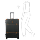 Brics Bellagio - 4-Rollen-Trolley 82 cm erw. recycelt (black/tan) - Ansicht 10
