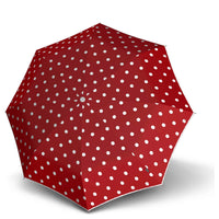 Knirps T.200 M Duomatic - Taschenschirm Regenschirm (dot art red)
