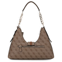 Guess Yvonne Logo Hobo - Schultertasche 32 cm (latte logo)