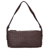 Les Visionnaires Marie Baguette Weave Silky - Schultertasche 38.5 cm (aubergine)