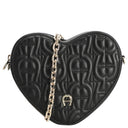 Aigner Fashion - Schultertasche 19 cm (black) - Markenkoffer
