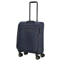 D&N Travel Line 9704 - 4-Wheel Cabin Trolley S 55 cm (Color: dark blue)