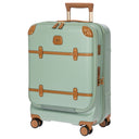 Brics Bellagio - 4 - Rollen - Kabinentrolley mit Vortasche S 55 cm erw. USB (eucalyptus) - Markenkoffer