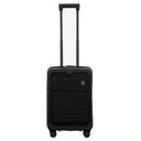 Brics BY Ulisse - 4-Rollen-Kabinentrolley mit Vortasche 55 cm erw. USB (black, 55 cm (Vortasche))
