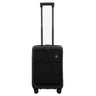 Brics BY Ulisse - 4-Rollen-Kabinentrolley mit Vortasche 55 cm erw. USB (black, 55 cm (Vortasche))
