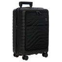 Brics BY Ulisse - 4-Rollen-Kabinentrolley mit Vortasche 55 cm erw. USB (black, 55 cm (Vortasche)) - Ansicht 5