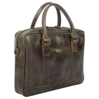 Buckle & Seam Everett - Aktentasche 16" 38 cm (olive) - Ansicht 2