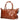 Buckle & Seam Linwood Weekender - Reisetasche 50 cm Leder (cognac/dots) - Markenkoffer