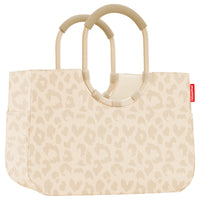 reisenthel shopping loopshopper L - Einkaufstasche mit Bügel 46 cm (leo vanilla)