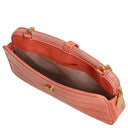 Coccinelle Mini Bag Croco Soft - Umhängetasche 20 cm (geranium) - Markenkoffer