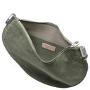 Coccinelle Sunup Suede - Schultertasche L 38 cm (greenery) - Ansicht 6