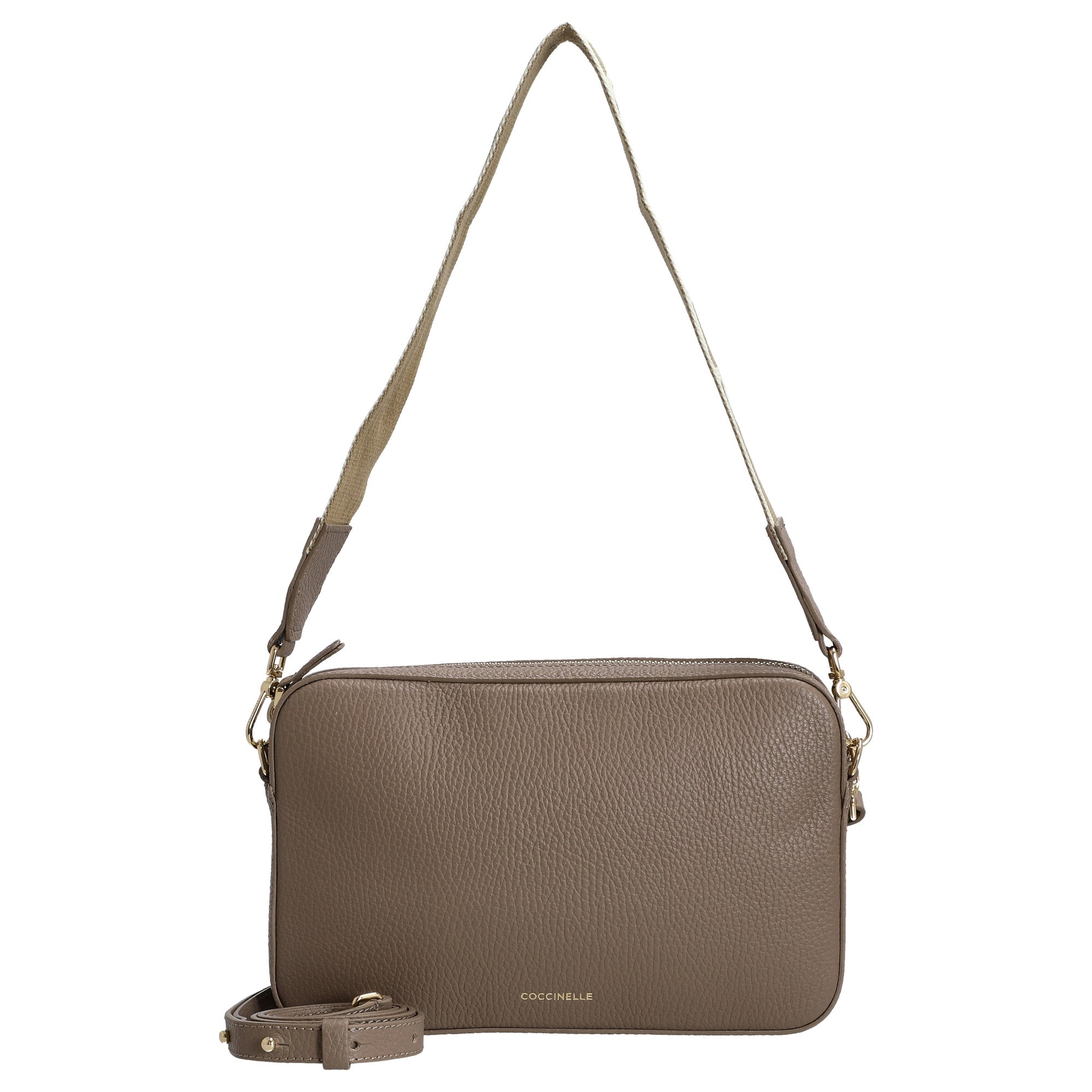 Coccinelle Tebe Shoulder Bag 24 cm Warm Taupe –