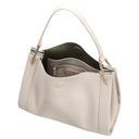 Coccinelle Wallace - Schultertasche 28 cm (lambskin white/laurel green) - Markenkoffer