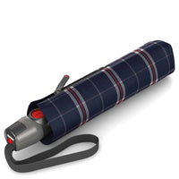 Knirps T.200 M Duomatic - Taschenschirm Regenschirm (check navy)