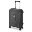 Delsey Paris Moncey Slim Line - 4 - Rollen - Kabinentrolley 55 cm (schwarz) - Markenkoffer