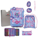 DerDieDas ErgoFlex Easy Exklusiv Superflash - Schulranzen Set 5 tlg. 950g (Magic Unicorn) - Markenkoffer