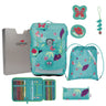 DerDieDas ErgoFlex Easy - Schulranzen Set 5tlg. 950 g (Butterfly Garden) - Markenkoffer