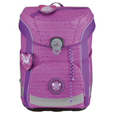 DerDieDas ErgoFlex Easy - Schulranzen Set 5tlg. 950 g (Purple Unicorn) - Markenkoffer