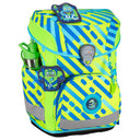 DerDieDas ErgoFlex Easy Superflash Neon - Schulranzen Set 5tlg. 950 g (Monster) - Markenkoffer