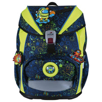 DerDieDas ErgoFlex Light - Schulranzen Set 5tlg. 800g (Neon Crazy) - Markenkoffer