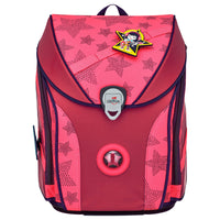 DerDieDas ErgoFlex Max Superflash Neon - Schulranzen Set 5tlg. 950g (Neon Star) - Markenkoffer