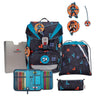 DerDieDas ErgoFlex Light - Schulranzen Set 5tlg. 800g (Ninja Fighter)